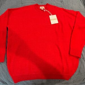 Show Me Your MuMu Vibrant Red Knit Top